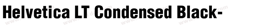 Helvetica LT Condensed Black字体转换